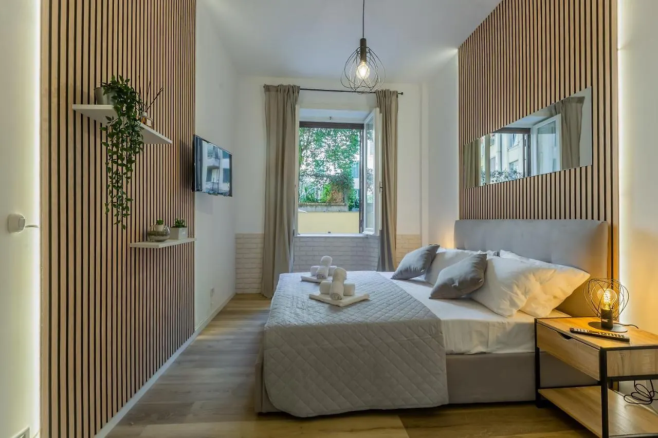 Imperium House - Appartamento Con Giardino Privato, 3 Minuti Da Metro Piazza Bologna, A-C, ローマ 0*,